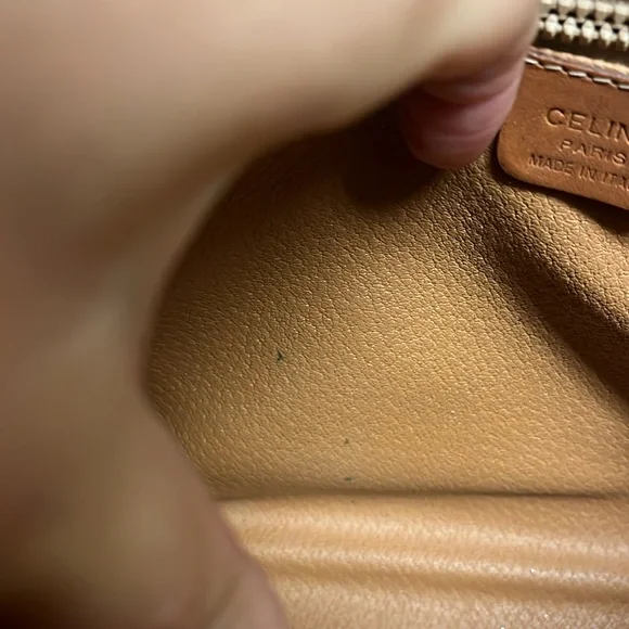 CELINE leather canvas clutch - Picture 16 of 17